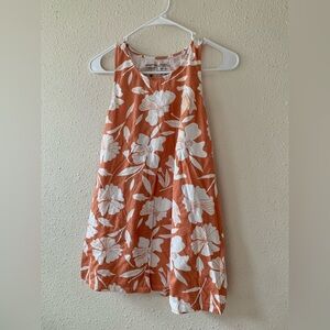 Patagonia orange floral tank top